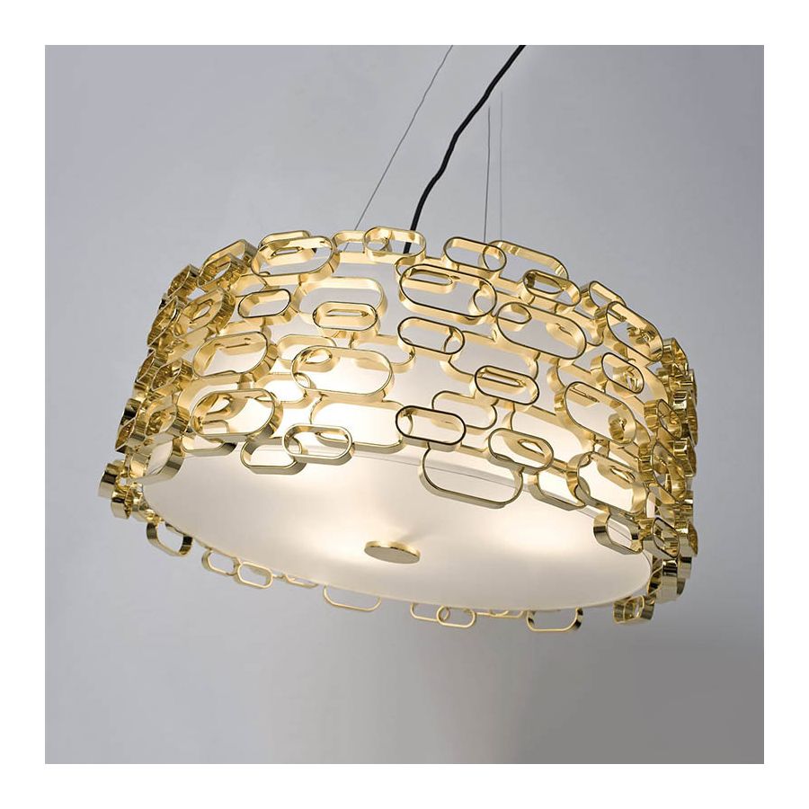 Suspension lamp / Gold plated finish