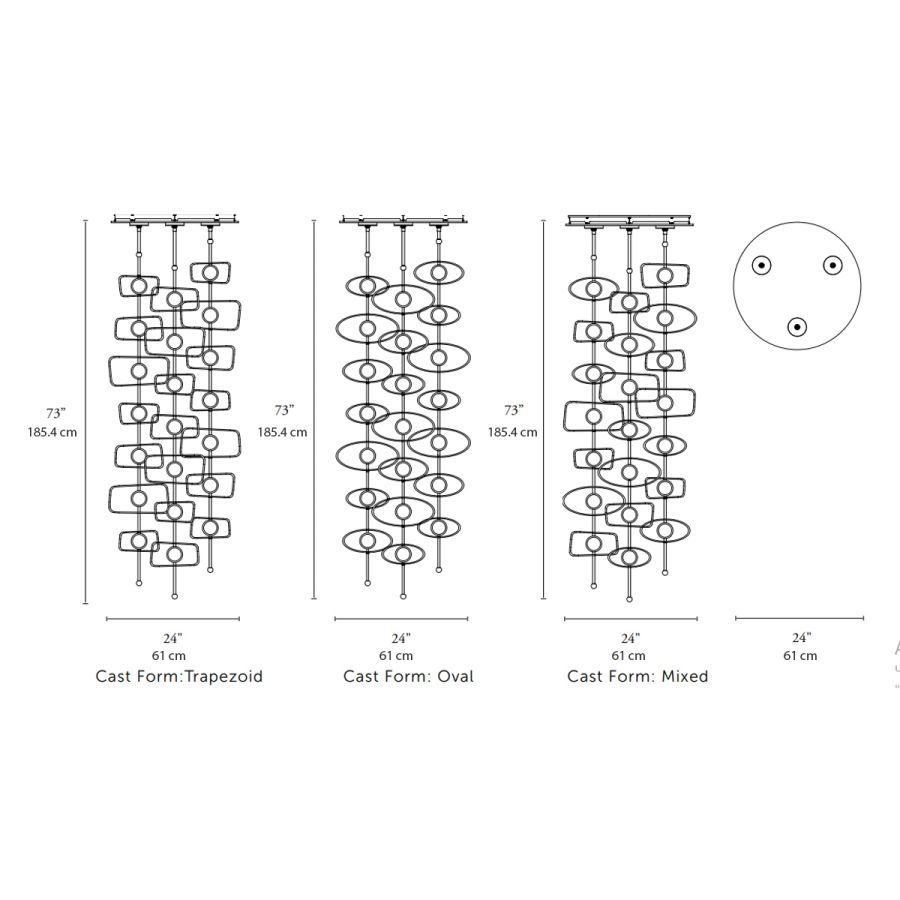 3 Stems/7 Cast Forms