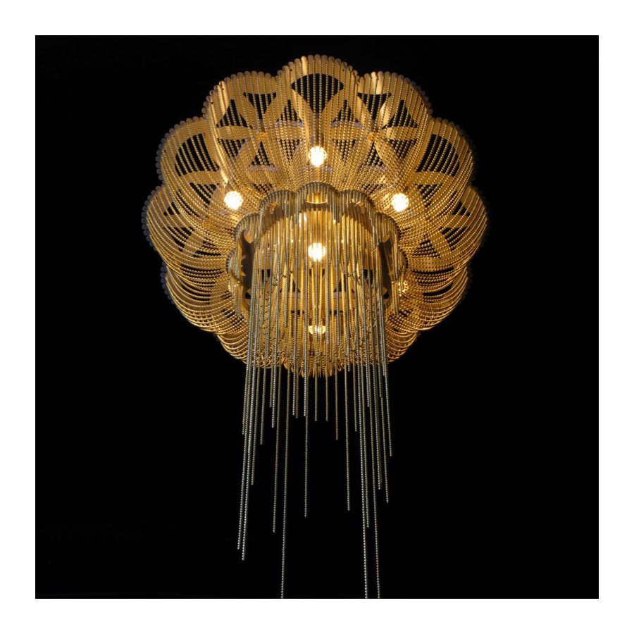 Brass color range, cm.: 75 x 50 x 50 / inch.: 29.5" x 20" x 20" size