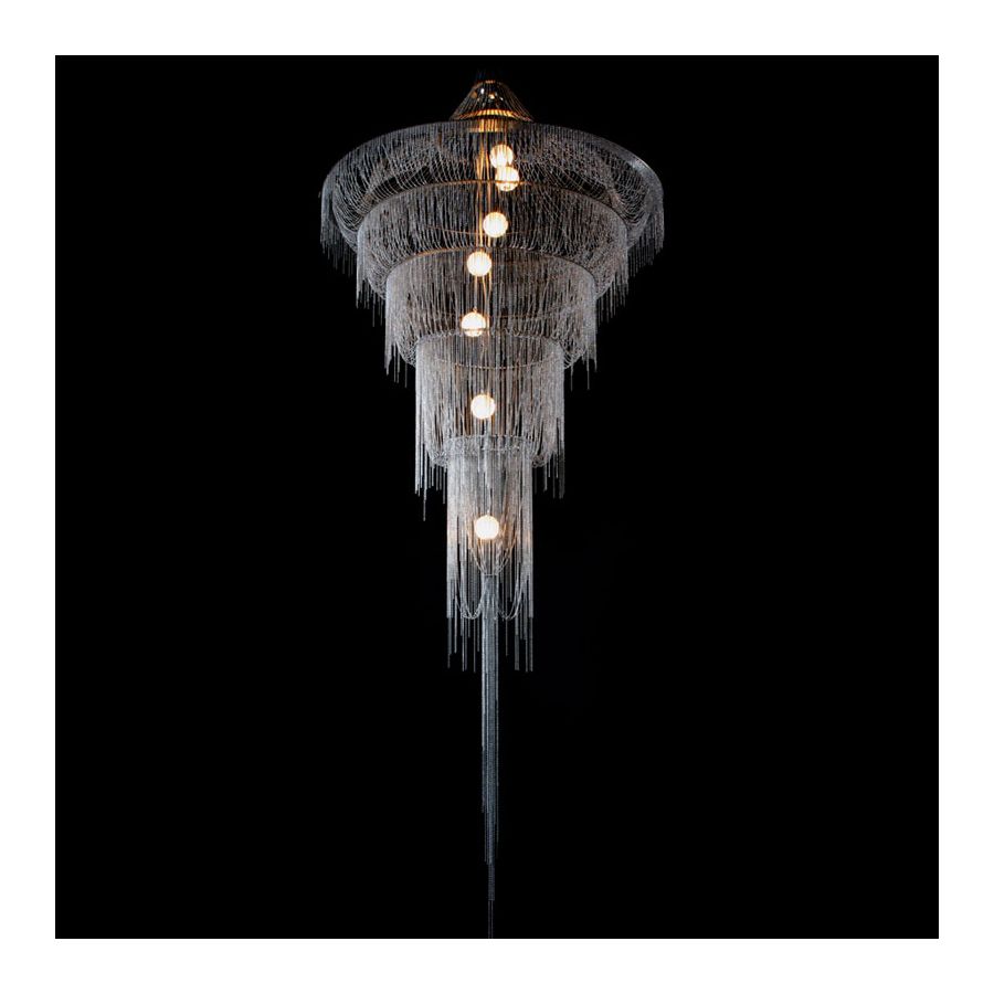 Silver color range, cm.: 270 x 100 x 100 / inch.: 106" x 39" x 39" size