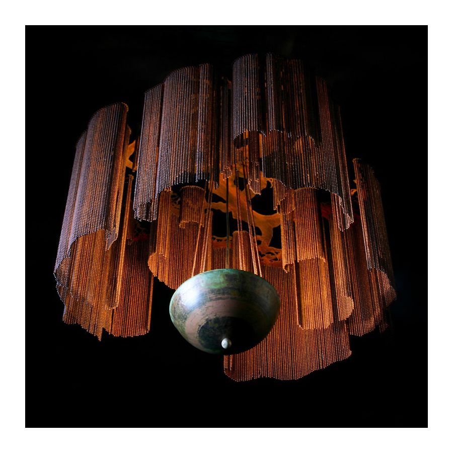 Rust color range, cm.: 90 x 70 x 70 / inch.: 35" x 28" x 28" size