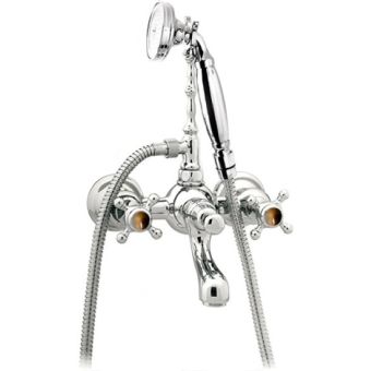 Bronces Mestre / Bath-Shower Fittings / Bath shower set with tiger eye stone 035018.TG0.50