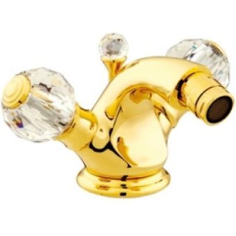 Bronces Mestre / Bidet Fittings / One hole bidet mixer with Swarovski crystal 036125.000.00