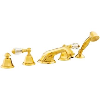 Bronces Mestre / Bath-Shower Fittings / Five holes bath set with Swarovski crystal 038616.D00.00