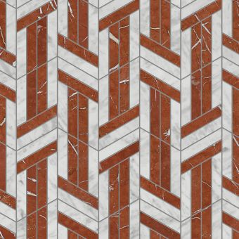 Bisazza / Marmo - Marmo Matt / Padlock Red SW10315