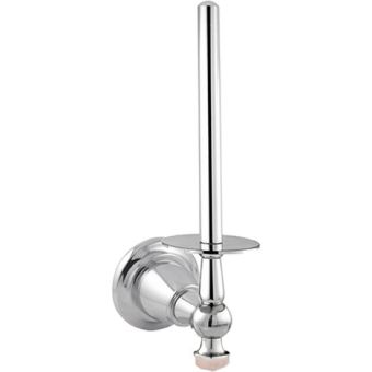 Bronces Mestre / Toilet Roll Holders / Spare toilet paper holdwer with pink quartz stone 072285.QZP.50