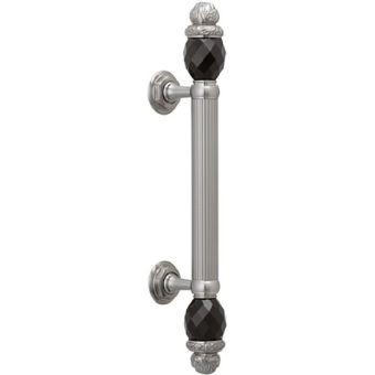 Bronces Mestre / Door Handles / Clasica 340 mm on rosettes with Swarovski black crystal 0N4765.N00.62
