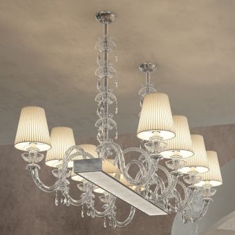 Patrizia Volpato / Chandeliers / Intrecci Handcrafted Murano Glass 1310-10