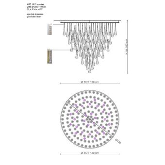 Il Paralume Marina / Chandelier / 1615 D.120 ECO