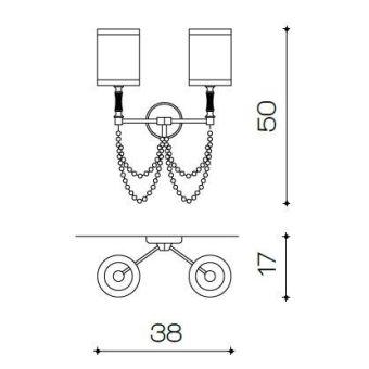 Il Paralume Marina / Wall Sconces / IL-1703/A2/LU/TR