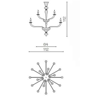 Il Paralume Marina / Chandelier / 2009CH18