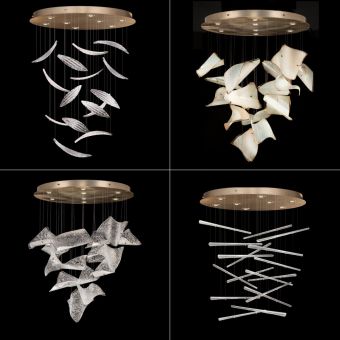 Fine Art Handcrafted Lighting / Pendant Lights / Elevate Round 895840-222 