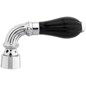 Bronces Mestre / Knobs for Shower Systems / Handle kit for shower system with black porcelain 233545.N000.50