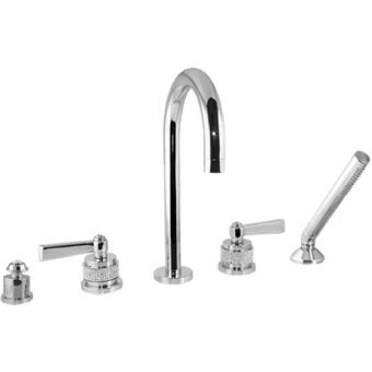 Bronces Mestre / Bath-shower fittings / Five holes bath set with Swarovski 271016.PH0.50