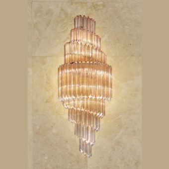Patrizia Volpato / Wall Sconces / Cristalli Murano Glass 24 Karat Gold PV-5051-APP