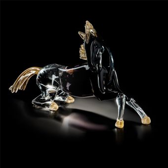 Italian Luxury Lighting / Animal Sculptures / Horse in Murano Glass 6004 2 SFM