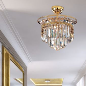 Patrizia Volpato / Chandeliers / Cristalli Murano Glass 24 Karat Gold PV-6026-PL