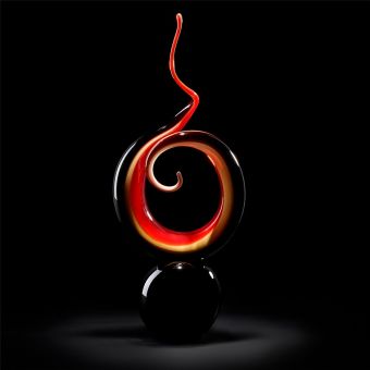 Italian Luxury Lighting / Abstract Sculptures / Knot Multicolor Murano Glass 6069 1 COL