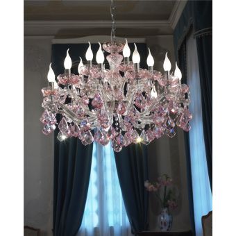 Italian Luxury Lighting / Chandeliers / Maria Theresa18 Lights 7102 018 Pink