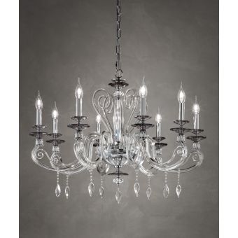 Euroluce Lampadari / Chandeliers / Aurora L8 Fumè