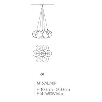 Il Paralume Marina / Chandelier / M157/L7