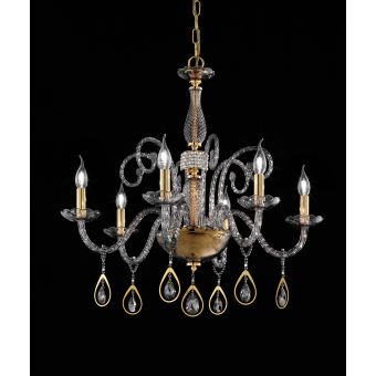 Euroluce Lampadari / Chandeliers / Toochic L6 Oro Fumè