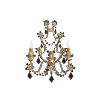 Mechini / Wall Lights / Bohemian Crystal and Clear Pearl Banding A140/3