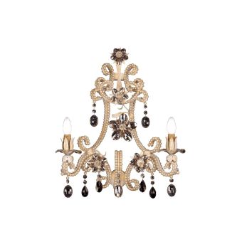 Mechini / Wall Lights / Pearl with Clear and Coloured Bohemian Crystal A273/2