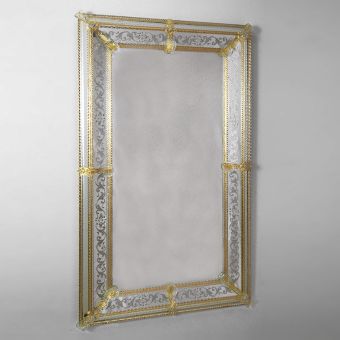 Glass & Glass Murano / Murano wall mirror / ART. MIR 200