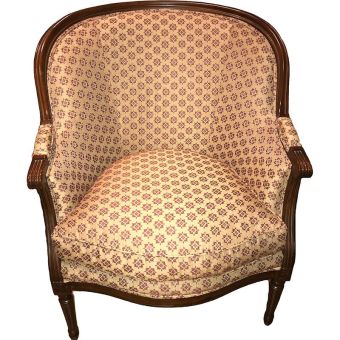Baker Furniture / Armchairs/ 30295 with high quality fabric and wood handmade | In stock