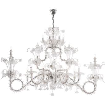 Arte Veneziana / Chandeliers / Barchetta Oval-Shaped Venetian Style LVC-AVA-004-LV10