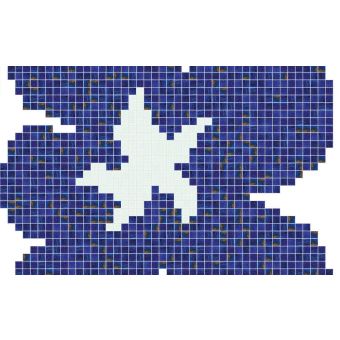 Bisazza / Mosaico - Decorations / Fiore Blu Grande (Pools)