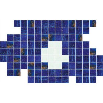 Bisazza / Mosaico - Decorations / Fiore Blu Piccolo (Pools)