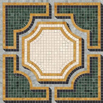 Bisazza / Marmosaico - Decorations / Solferino Verde