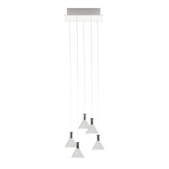Fabbian / LED Ceiling Lights / Multispot Polair F32 A47 5 spots 30x15cm