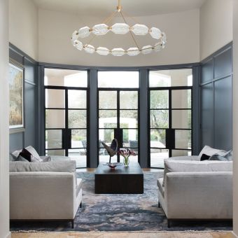 Fine Art Handcrafted Lighting / Pendant Lights / Allison Paladino 74″ Round 873140-11