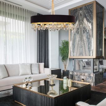 Fine Art Handcrafted Lighting / Chandeliers / Azu 34.5″ Round 915240-11