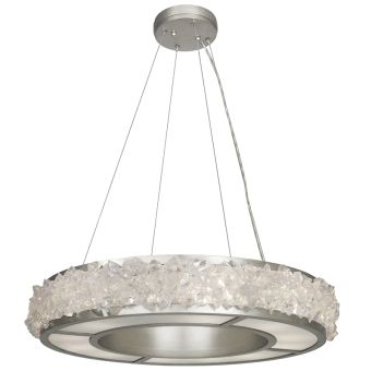 Fine Art Handcrafted Lighting / Pendant Lights / Arctic Halo 30″ Round 878140
