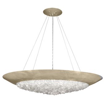 Fine Art Handcrafted Lighting / Pendant Lights / Arctic Halo 44″ Round 876540