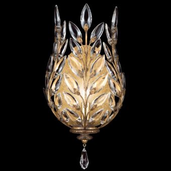 Fine Art Handcrafted Lighting / Wall Sconces / Crystal Laurel 17″ 759550 773850