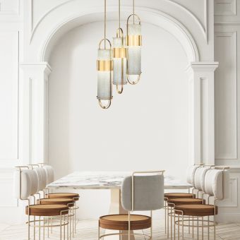 Fine Art Handcrafted Lighting / Pendant Lights / Bond 23.5″ Round 925340