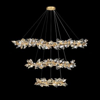 Fine Art Handcrafted Lighting / Pendant Lights / Foret 71″ Round 921940