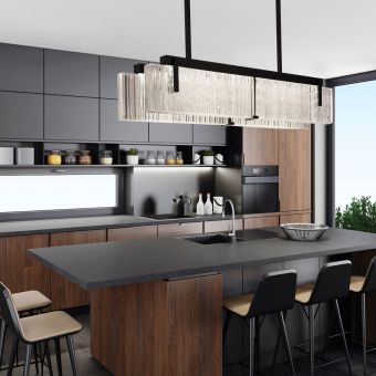 Fine Art Handcrafted Lighting / Pendant Light / Terra 52.25″ Linear 928040