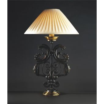 Officina Ciani / Table Lamps / Forged Iron with Fabric Shade HL1031TA-1 Cortine