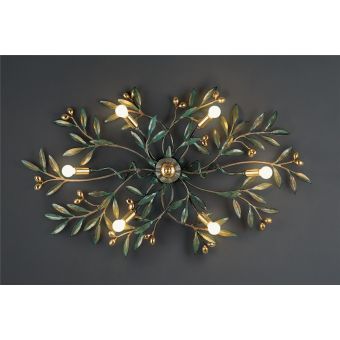 Officina Ciani / LED Ceiling Lights / in Iron and Brass HL1095PL-6 Olivo