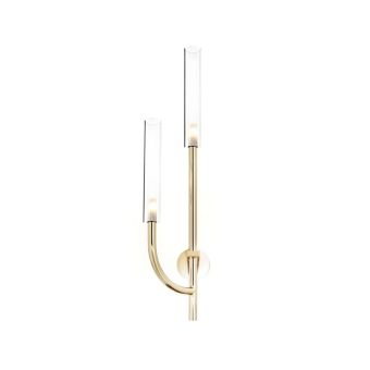 Modern 2-Light Wall Sconce in the form of candle by Il Paralume Marina