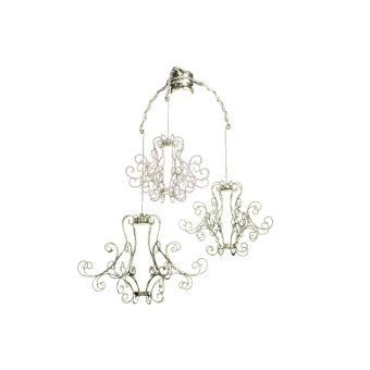 Mechini / Chandeliers / Wrought Iron 4 Light L-CORDA/3 NAKED