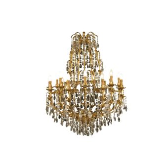 Mechini / Chandeliers / Wrought Iron with Clear Bohemian Crystal L251/18