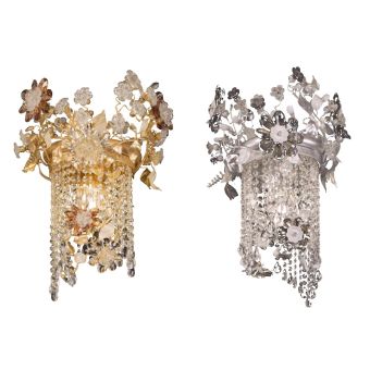 Mechini / Chandeliers / Bohemian Crystal & Biscuit Ceramic & Murano Glass L322/1