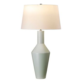 Elstead Lighting / Portable & Desk Lamps / Leyton 1 Light Table Lamp - Pale Sage Green with Ivory Shade